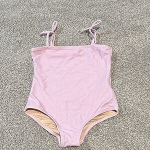 Shade Critters Palm Beach‎ Purple Ribbed toddler one piece bathing suit size 4T